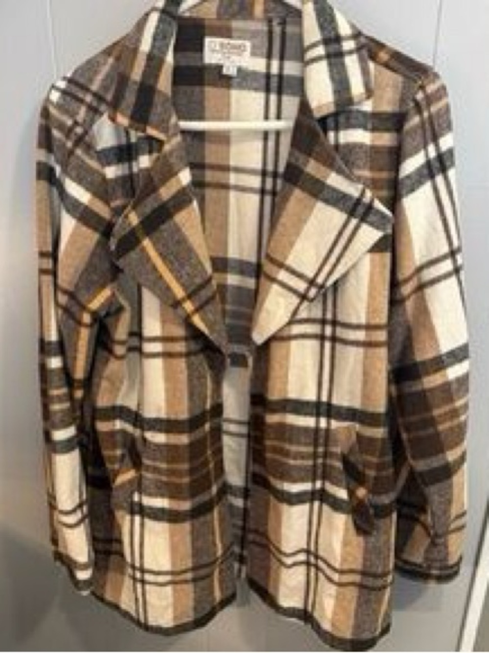 Plaid Pea Coat